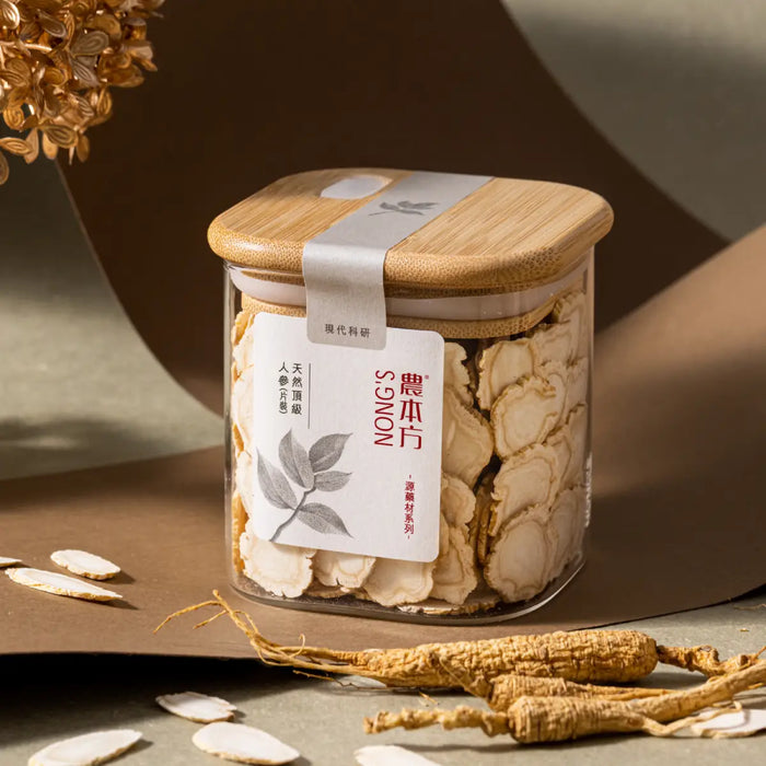 農本方® 天然頂級「六年根」人參 (片裝) 150克