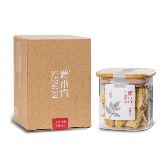 農本方® 天然頂級「六年根」人參 (條裝) 155克