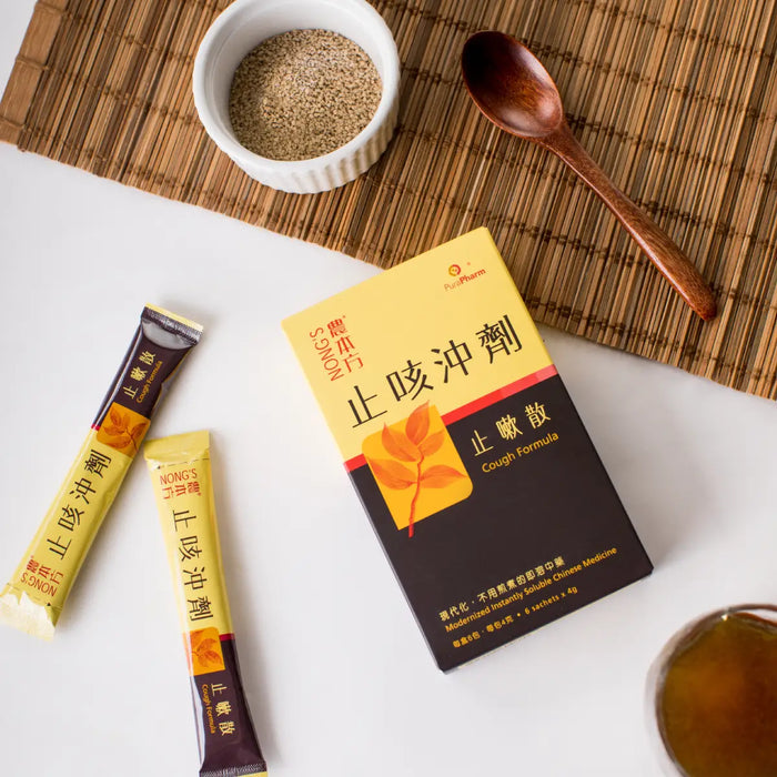 農本方® 止咳沖劑 - 止嗽散（每盒6包）